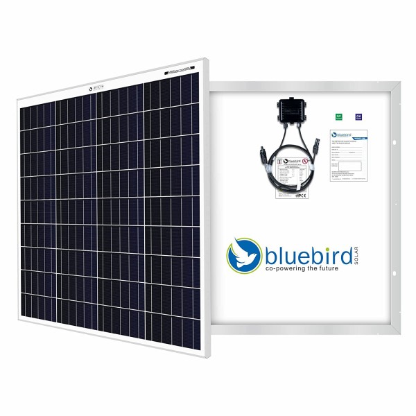 100 Watt 12 Volt Mono crystalline PERC Solar Panels Bluebird 
