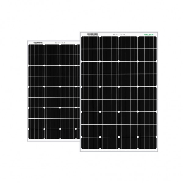 Loom Solar Panel 125 watt - 12 volt Mono Perc (Pack of 2) 