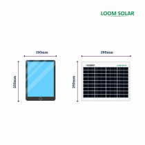 Loom Solar Panel 10 watt - 12 volt for Mobile Charging Loom Solar Panel 10 watt - 12 volt for Mobile Charging