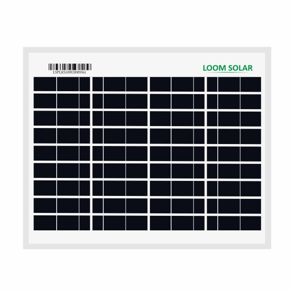 Loom Solar Panel 10 watt - 12 volt for Mobile Charging 