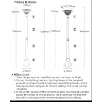 SOLAR LANDSCAPE GARDEN LIGHTS WITH ALUMINUM DESIGNER POLE-SINGLE LIGHT- 1600MM HEIGHT SOLAR LANDSCAPE GARDEN LIGHTS WITH ALUMINUM DESIGNER POLE-SINGLE LIGHT- 1600MM HEIGHT