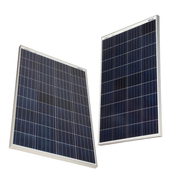 Servotech Solar 165 Watt - 12 Volt Poly Crystalline Solar Panel High Efficiency | A+ Grade Solar Cells | Home & Office (2 -Unit) 