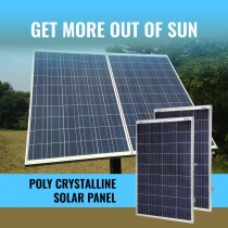 Servotech Solar 165 Watt - 12 Volt Poly Crystalline Solar Panel High Efficiency | A+ Grade Solar Cells | Home & Office (2 -Unit)