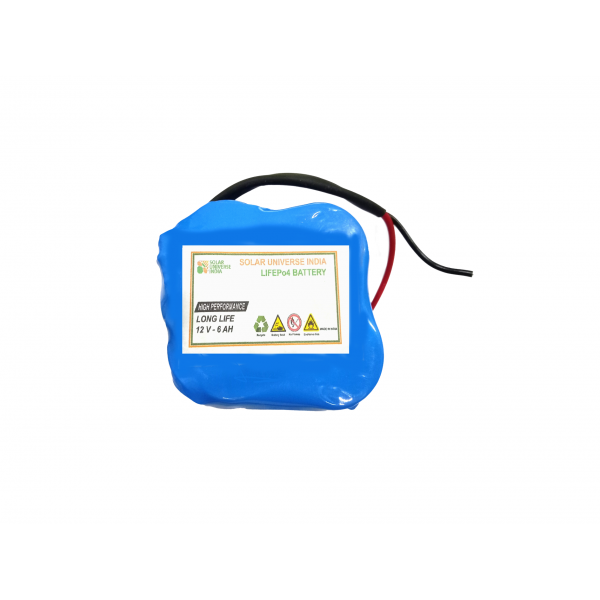 Buy 12.8V-6ah LifePo4 Battery with BMS Lithium Solar Battery (12V) -  Solarclue