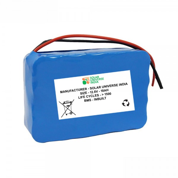 Lithium Ferrous Battery of 12.8V-18ah for 12V Solar, Electric or Lighting Applications 