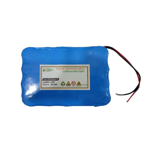 12.8V-30ah LifePo4 Battery with BMS Lithium Solar Battery 