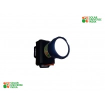 Solar Powered Head Lamp & Light with Lithium Battery & External Solar Panel: Solar Universe India
