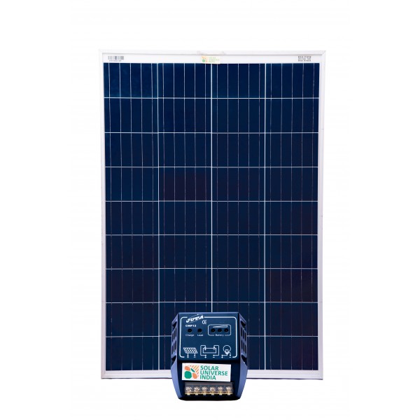 100W Solar Panel & 12V-10amps Smart Charge Controller Set 
