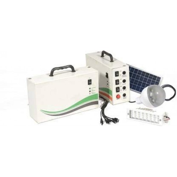 6W Solar Home Lighting System With LED Bulbs and Mobile Charging 