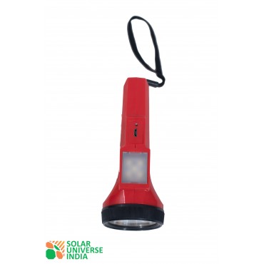 Solar LED Torch With Inbuilt Lithium Battery- 2 modes