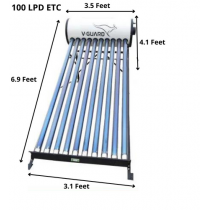 100 LPD ETC V-Guard Winhot Eco H Solar Water Heater