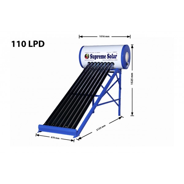 110 LPD ETC Non Pressure GLC Supreme Solar Water Heater( Heavy Plus) 20 years warranty 110 LPD ETC Non Pressure GLC Supreme Solar Water Heater( Heavy Plus) 20 years warranty