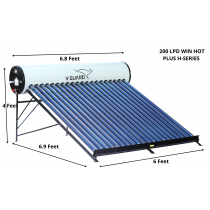 200 LPD ETC V-Guard Winhot Eco H Solar Water Heater