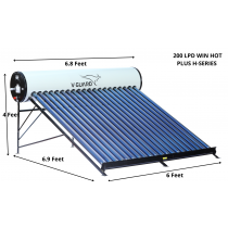 200 LPD ETC V-Guard Winhot Eco H Solar Water Heater 200 LPD ETC V-Guard Winhot Eco H Solar Water Heater