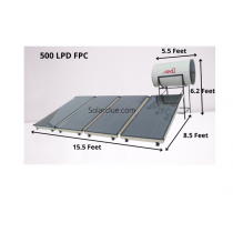 500 LPD FPC Pressurized Anu Solar Water Heater
