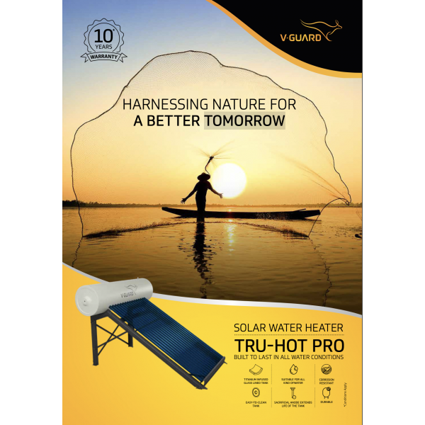 300 LPD ETC V-Guard WinHot Tru-Hot Pro Solar Water Heater (with 10 years warranty) 300 LPD ETC V-Guard WinHot Tru-Hot Pro Solar Water Heater (with 10 years warranty)
