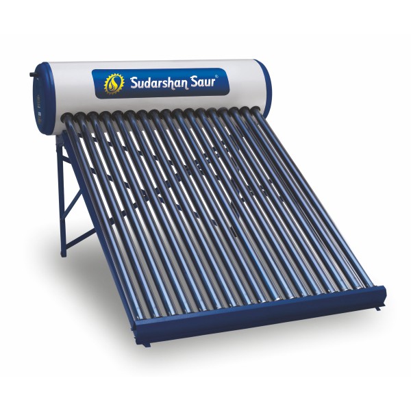 500 LPD ETC Sudarshan Saur Glass Lined Coating Solar Water Heater 