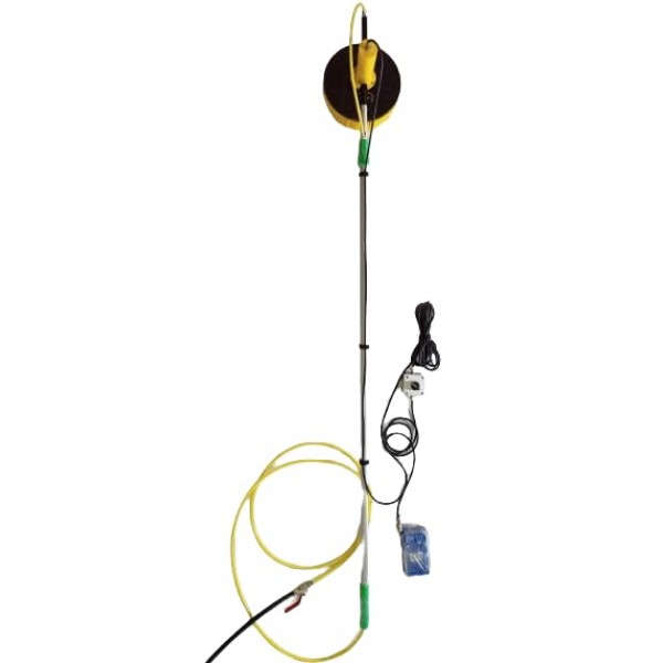 MOTORIZED SINGLE HEAD WET CLEANING MACHINE WITH BATTERY WITH 3 METER POLE MOTORIZED SINGLE HEAD WET CLEANING MACHINE WITH BATTERY WITH 3 METER POLE