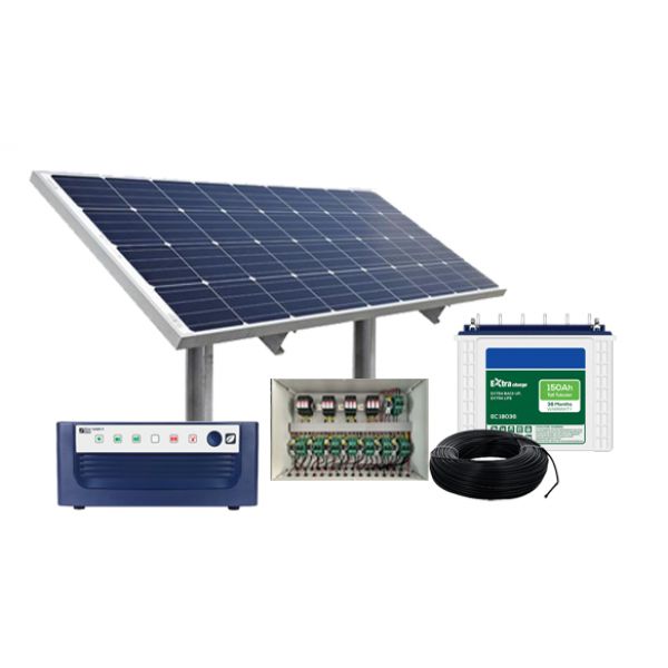 Solar Hybrid System with commissioning : Solar Panels : 3240 watt, 3 kwatt Deye Inverter  and accessories 
