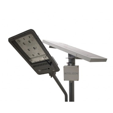 15 watt Intelizon Zonstreet Li++ Solar LED Street Lights with CCTV camera and Hotspot