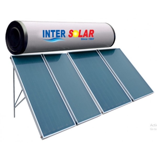 500 LPD FPC Non-Pressurized Inter Solar Water Heater 