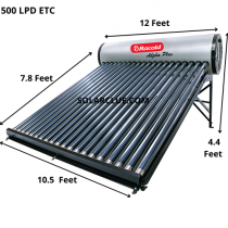 500 LPD ETC Alpha plus RACOLD SOLAR WATER HEATER 500 LPD ETC Alpha plus RACOLD SOLAR WATER HEATER