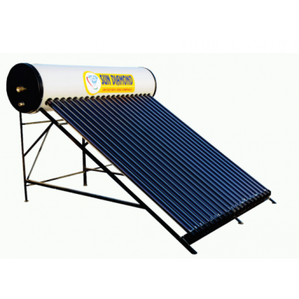 250 LPD ETC Sun Diamond Solar Water Heater With GI Tank 