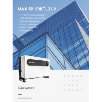 Growatt 60 kwatt, 3 Phase MAX 70KTL3 LV on-Grid Solar Power Inverter