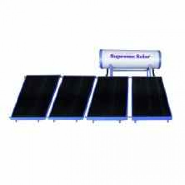 500 LPD High Pressure FPC Supreme Solar Water Heater with (2 x1) m panel size 